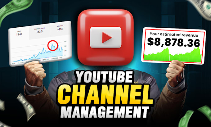 Gig Preview - Be your youtube channel growth manager and cash cow video editor