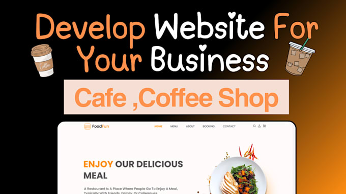 Gig Preview - Design a modern, inviting website for your cafe youtube or artist website