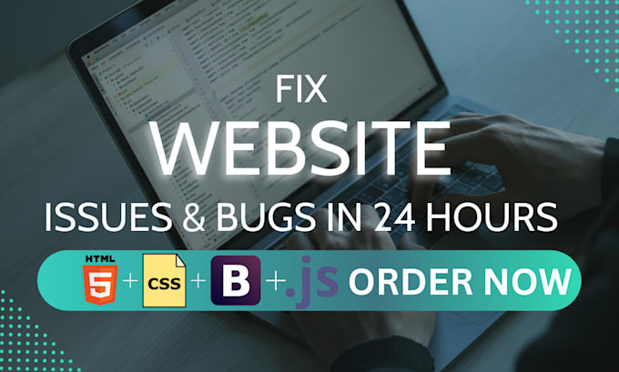 Gig Preview - Fix  bugs and website errors within 24 hours