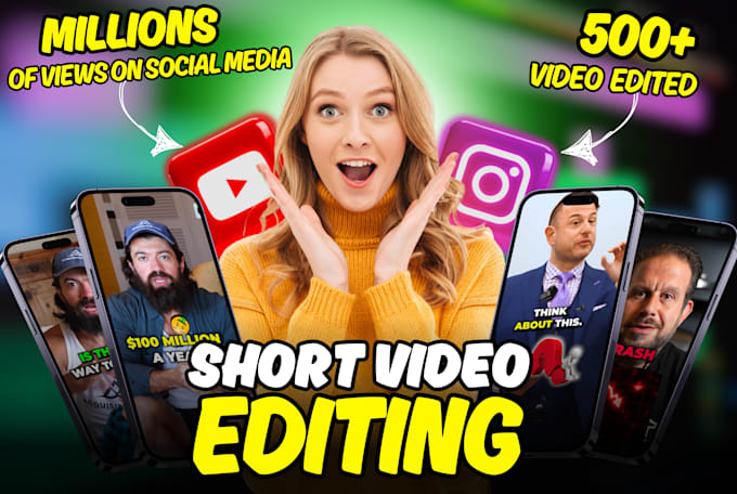 Bestseller - edit instagram reels, youtube shorts, tiktok videos and video nuggets