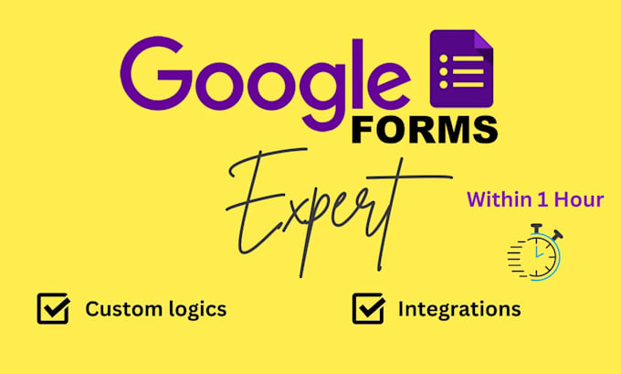 Gig Preview - Create professional google form or questionnaire in 1 hour