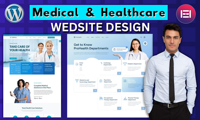 Gig Preview - Design medical, healthcare, home care, dental, clinic website