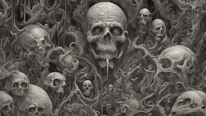 Gig Preview - Draw high quality detailed dark art illustration