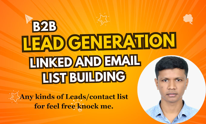 Gig Preview - Targeted b2b lead generation for any industry