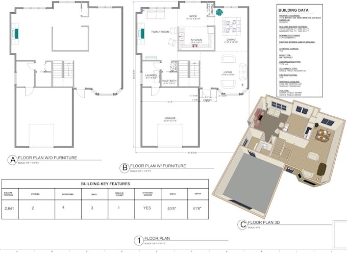 Gig Preview - Do chief architect drafting for floor plan, site plan