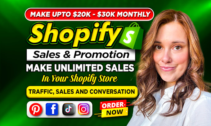 Gig Preview - Increase shopify sales with facebook ads marketing, sales funnel, etsy promotion