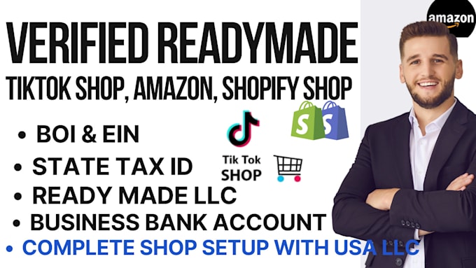 Gig Preview - Readymade usa llc tax filling ein mercury bank stripe shopify ltin registration