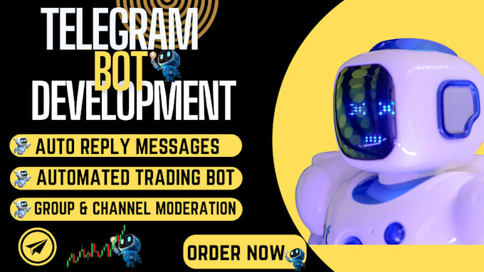 Gig Preview - Develop telegram bot, telegram trading bot, solana trading bot, crypto bot