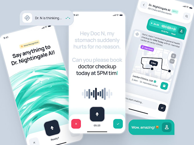 Gig Preview - Develop ai telemedicine app, ai clinic app, doctor app, patient app