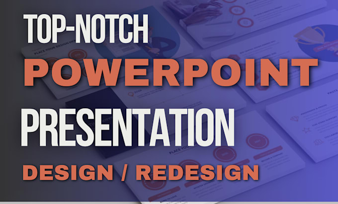 Gig Preview - Redesign presentation design powerpoint presentation revamp google slide design