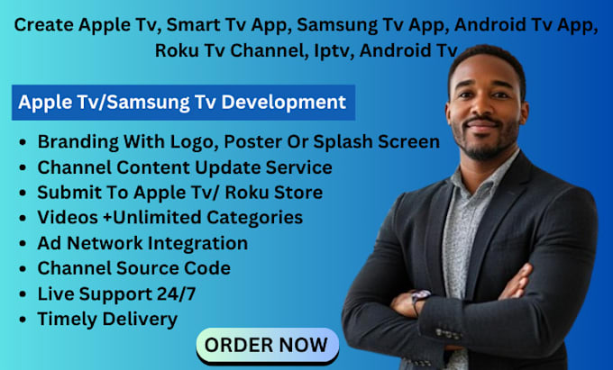 Bestseller - create apple tv, smart tv app, samsung tv app, android tv app, iptv, android tv