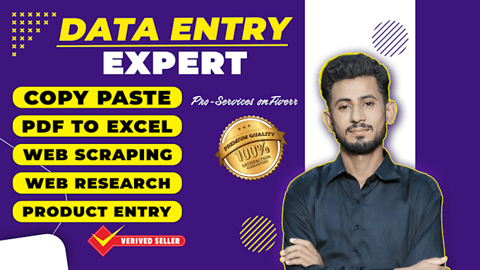 Gig Preview - Do fast any data entry accurately for you