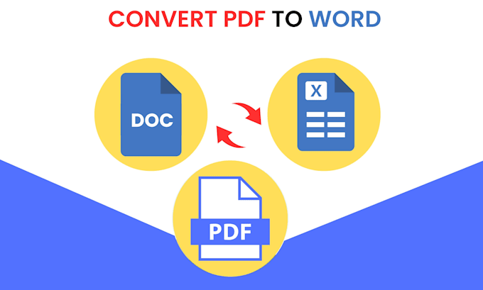 Gig Preview - Convert your PDF to word or excel within 8 hours