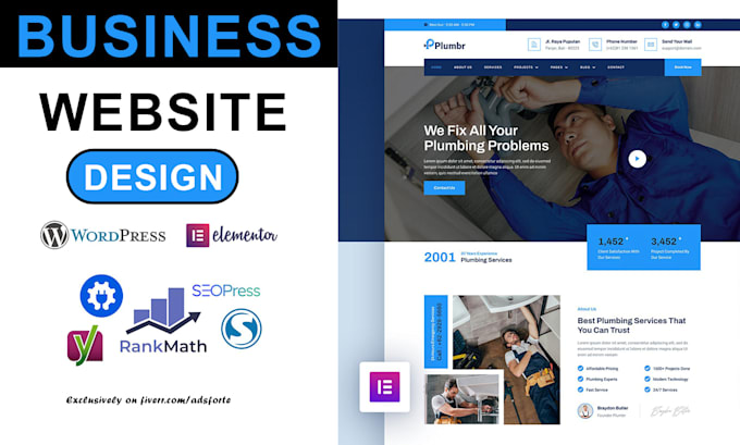 Bestseller - do professional wordpress website design with on page SEO