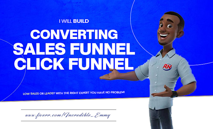 Gig Preview - Build converting sales funnel, clickfunnel salesfunnel, lead funnel