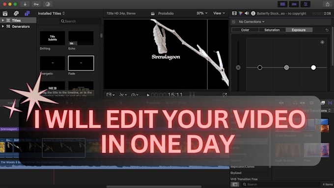 Bestseller - edit your video in 24hours or less