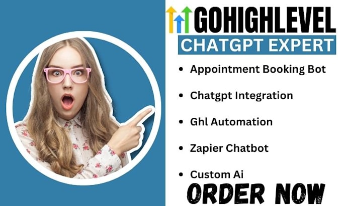 Gig Preview - Do gohighlevel automation, gohighlevel chatgpt integration, gohighlevel a2p