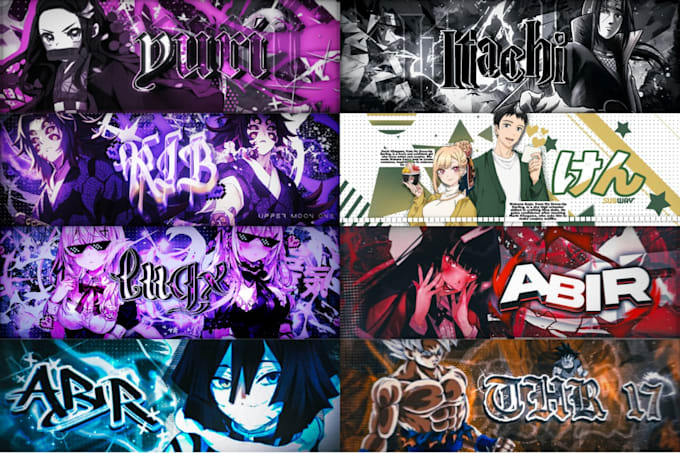 Bestseller - design you an eye catching anime or gaming banner