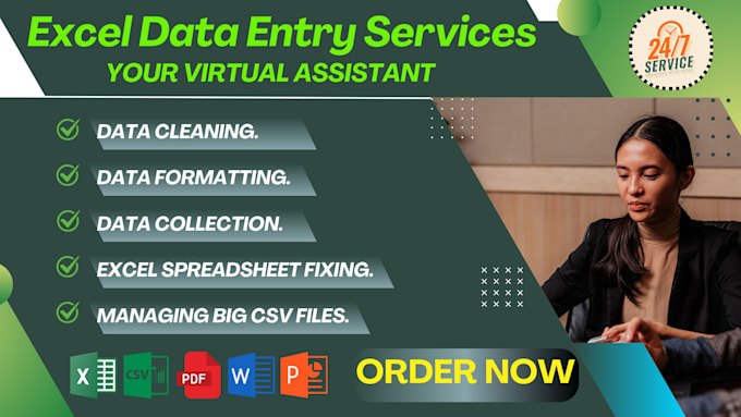 Gig Preview - Fix excel spreadsheet formatting, data cleaning service