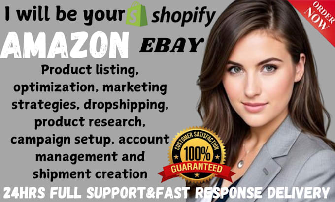 Gig Preview - Amazon, wix to ebay dropshipping product listing and account managenent