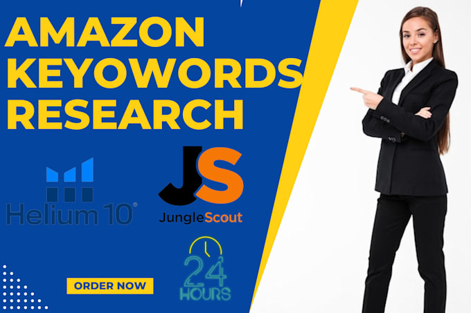 Gig Preview - Do amazon keywords research and competitors with helium10