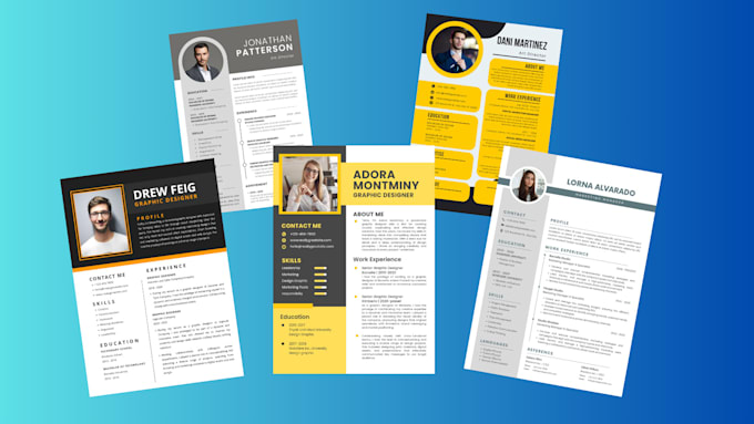 Bestseller - design interactive CV, resume or portfolio on pdf just in matter of time