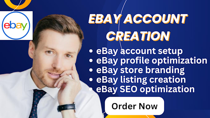 Gig Preview - Do ebay account creation, store setup product listing ecommerce store management