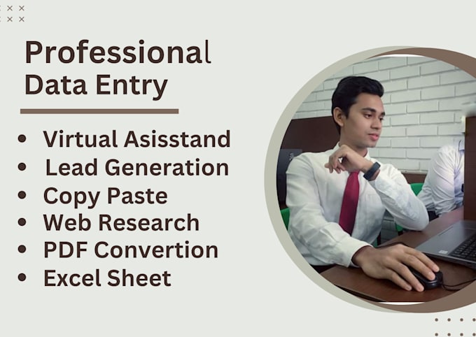 Gig Preview - Do fast data entry, web research, and CRM management service