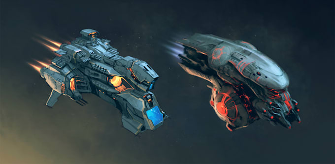 Gig Preview - Make spaceship or vehicle concept art