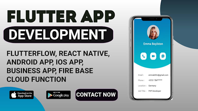 Gig Preview - Do ios and android mobile app development using flutter, react native