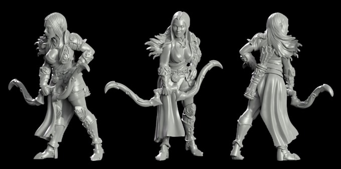 Gig Preview - 3dsculpture, bust3d, character sculpture with diff poses, realistic3d sculpt,stl