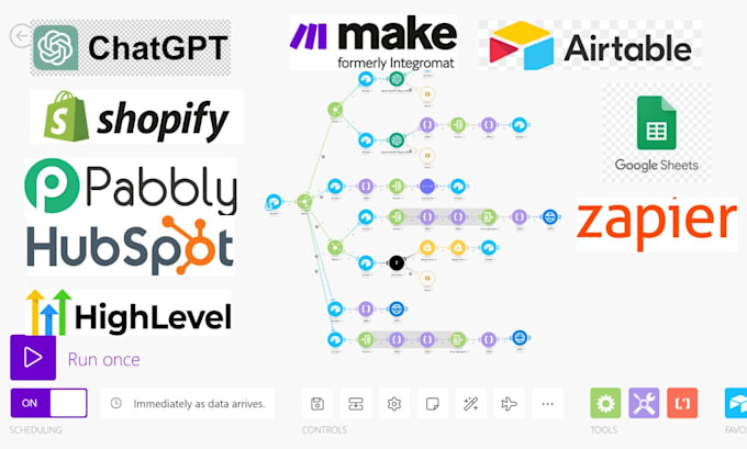 Gig Preview - Setup zapier make com airtable vapi ai gohighlevel zoho automation expert