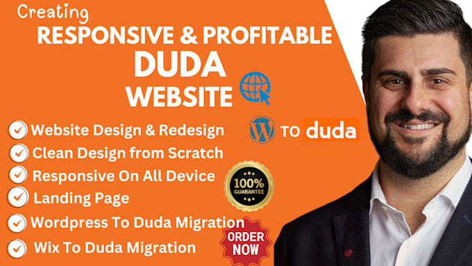 Gig Preview - Do duda website design, duda website redesign duda bug fix and duda maintenance