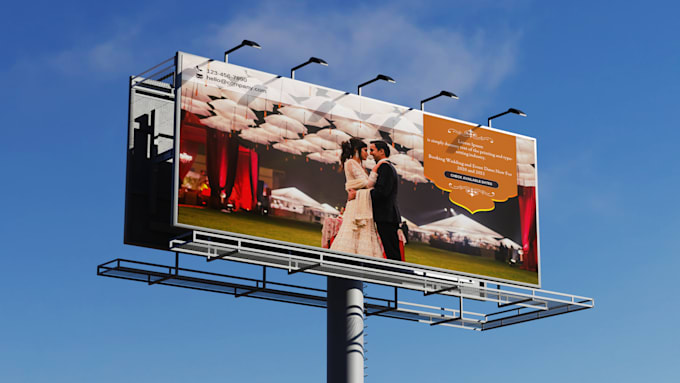 Gig Preview - Design a billboard, yard sign, signage, signboard for your business