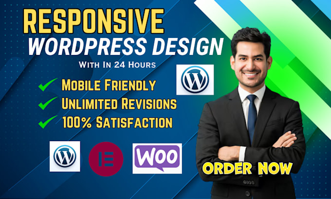 Bestseller - design responsive wordpress website development for business in 24 hours