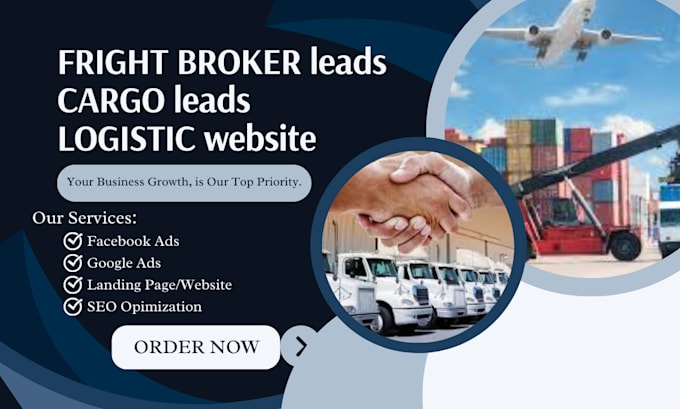 Gig Preview - Converting facebook or google ads for fright broker lead cargo logistics website