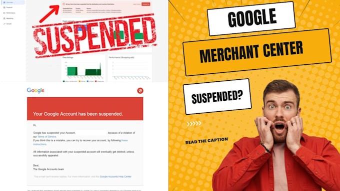 Gig Preview - Fix google merchant center account suspension, misinterpretation on shopify gmc