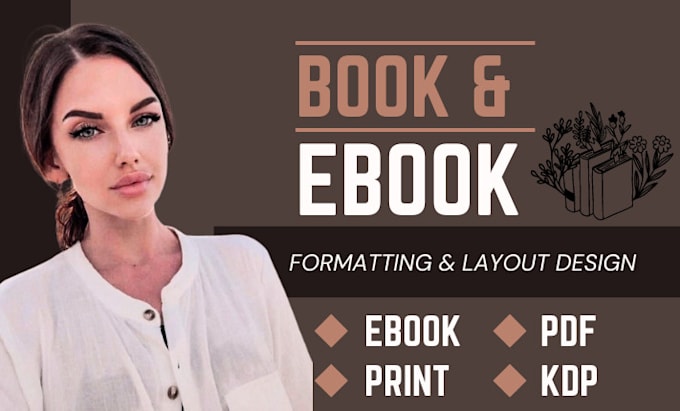 Gig Preview - Do book or ebook formatting, and layout design for print and ebook