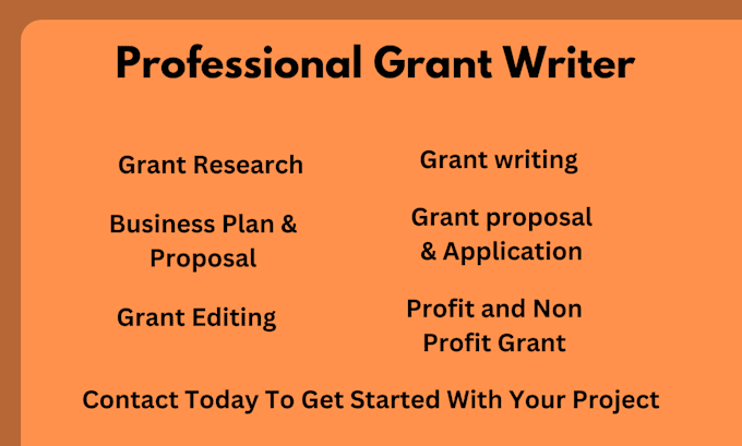 Gig Preview - Do your grant research, writing,  grant proposal and business plan, non profit