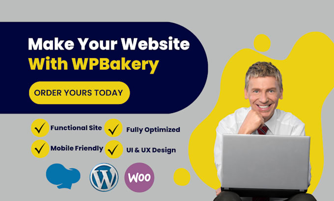 Gig Preview - Create wordpress website or fix issues using the wpbakery page builder visual