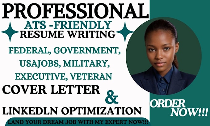 Gig Preview - Write standard federal resume, usajobs, executive resume and resume writing