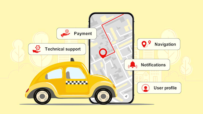 Gig Preview - Design and develop taxi booking app like uber clone