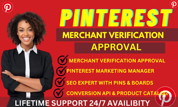 Gig Preview - Connect ecommerce store to pinterest merchant verification approval