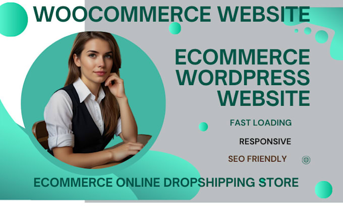 Gig Preview - Ecommerce online dropshipping store wordpress ecommerce website woocommerce