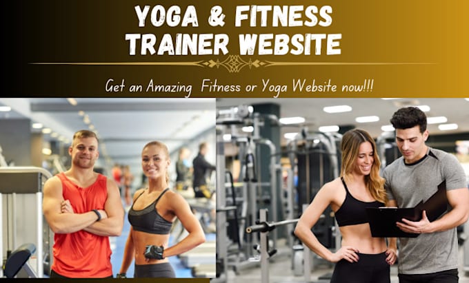 Gig Preview - Design professional gym fitness and yoga website