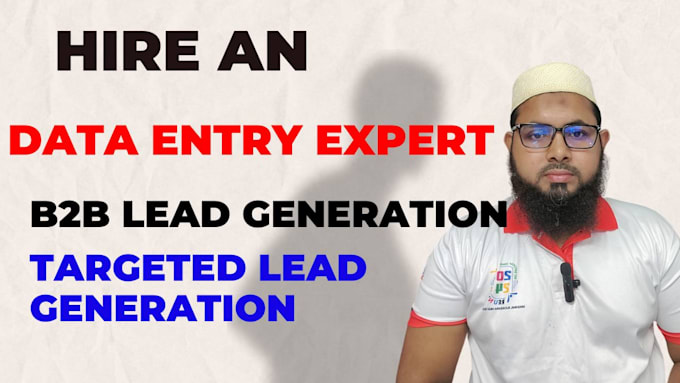 Gig Preview - B2b lead generation and build prospect email list and also