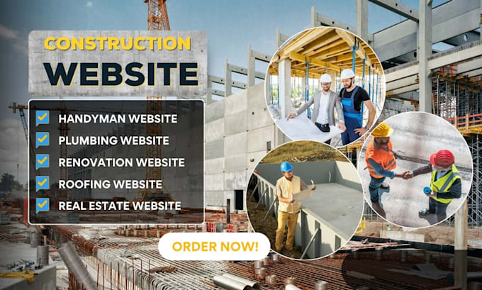 Bestseller - design construction, handyman website, roofing, plumbing, renovation website