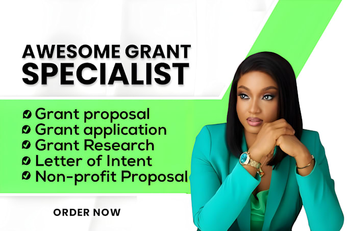 Gig Preview - Write non profit grant writing and submission grant proposal grant research