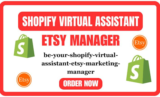 Bestseller - be your shopify virtual assistant etsy marketing manager