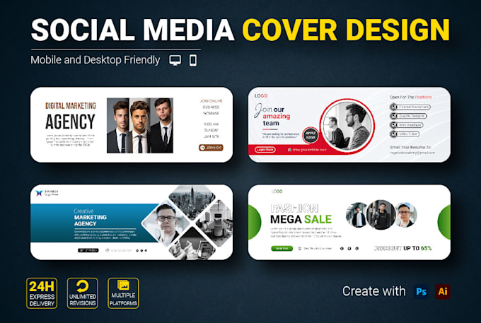 Bestseller - design social media cover designs to boost your brand